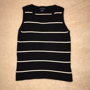 Black and white stripe tank top